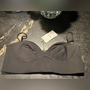 Zara crop top bustier